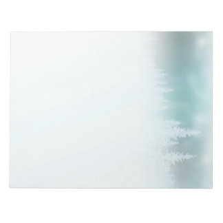 Foggy Treetops Notepad (Teals)