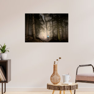 Foggy Woodland Rushmere Country Park (0837) Poster