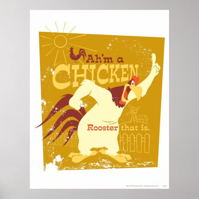 Foghorn Ah'm a chicken Poster (Front)
