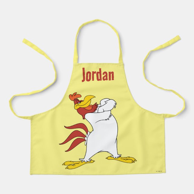 Foghorn Leghorn Arms Crossed Apron (Front)