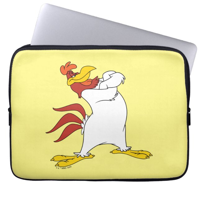 Foghorn Leghorn Arms Crossed Laptop Sleeve (Front)