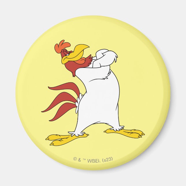 Foghorn Leghorn Arms Crossed Magnet (Front)