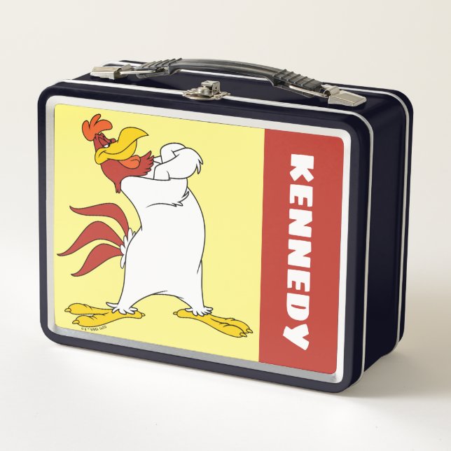 Foghorn Leghorn Arms Crossed Metal Lunch Box (Front)