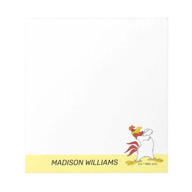 Foghorn Leghorn Arms Crossed Notepad (Front)