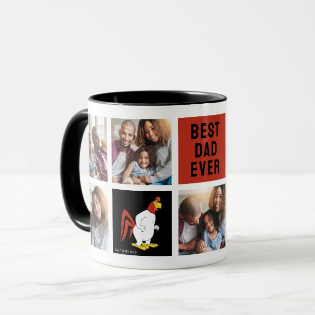 Foghorn Leghorn | Best Dad Photo Collage Mug (Front Left)