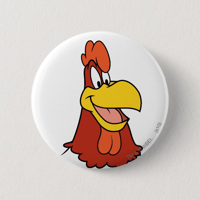 Foghorn Leghorn Closeup 6 Cm Round Badge (Front)