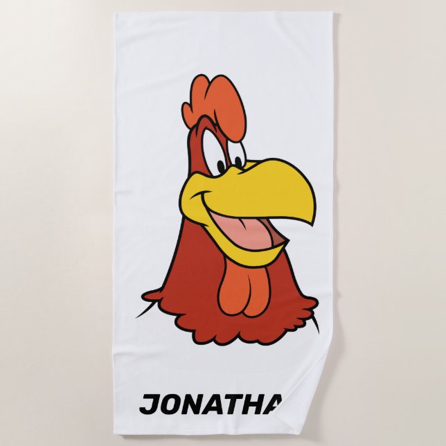 Foghorn Leghorn Closeup Beach Towel (Front)