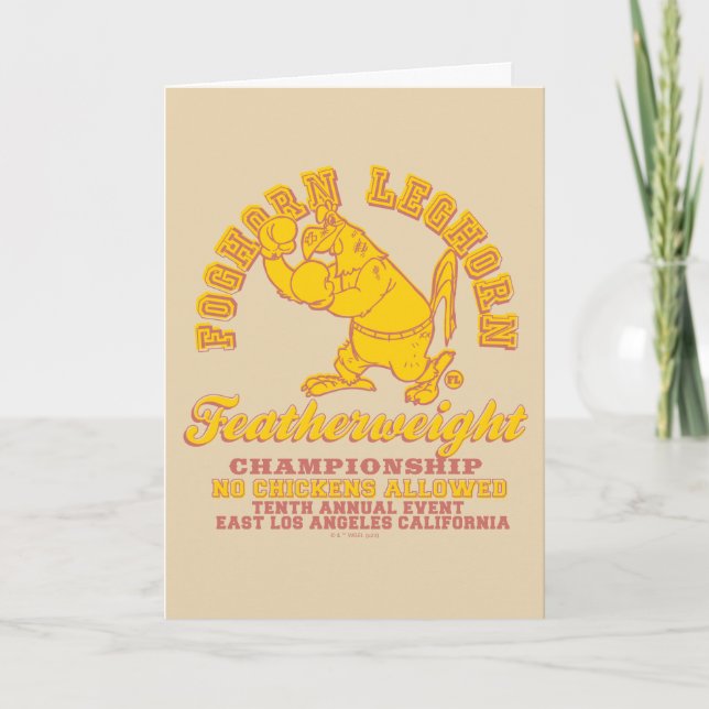 Foghorn Leghorn Featherweight Championship Card (Front)