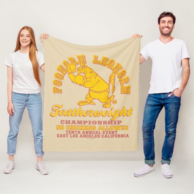 Foghorn Leghorn Featherweight Championship Fleece Blanket (In Situ)