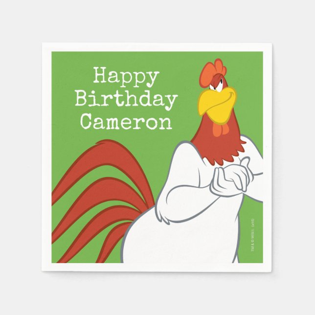Foghorn Leghorn | Mischievous Stare Napkin (Front)