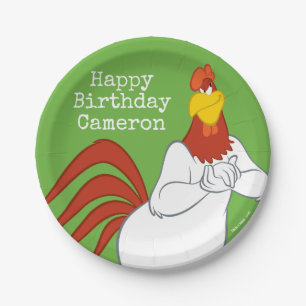 Foghorn Leghorn   Mischievous Stare Paper Plate