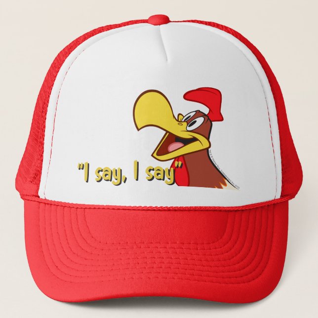 Foghorn Looking Up Trucker Hat (Front)