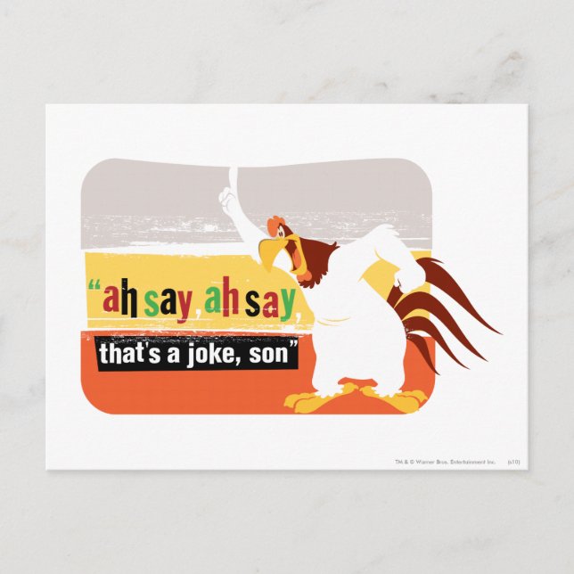 Foghorn That's A Joke, Son Postcard (Front)