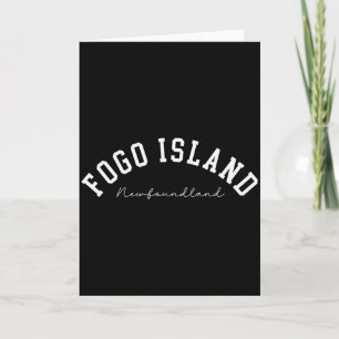 Fogo Island Newfoundland Canada College Text  Card