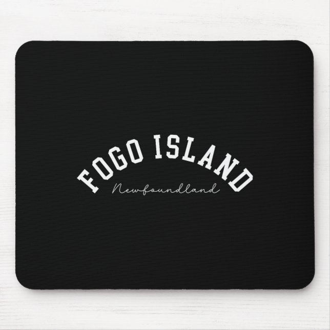 Fogo Island Newfoundland Canada College Text  Mouse Mat (Front)