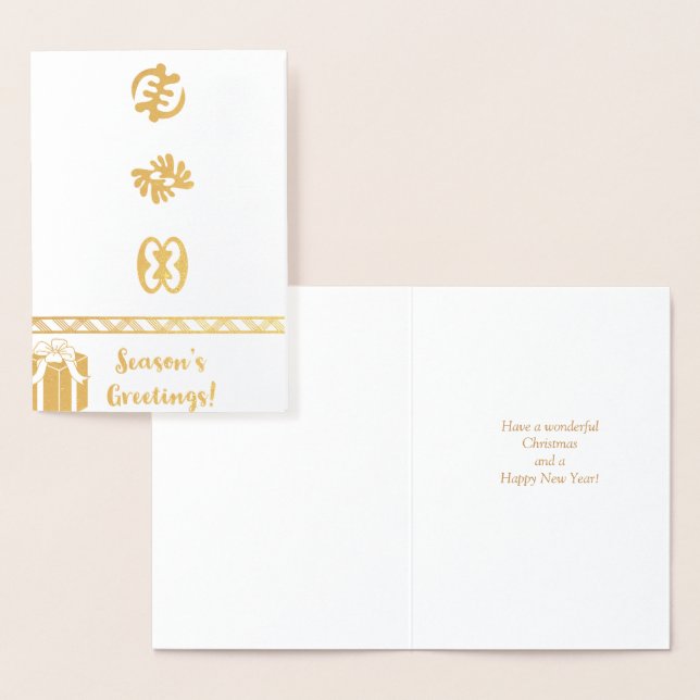 Foil Adinkra Christmas Card (Display)