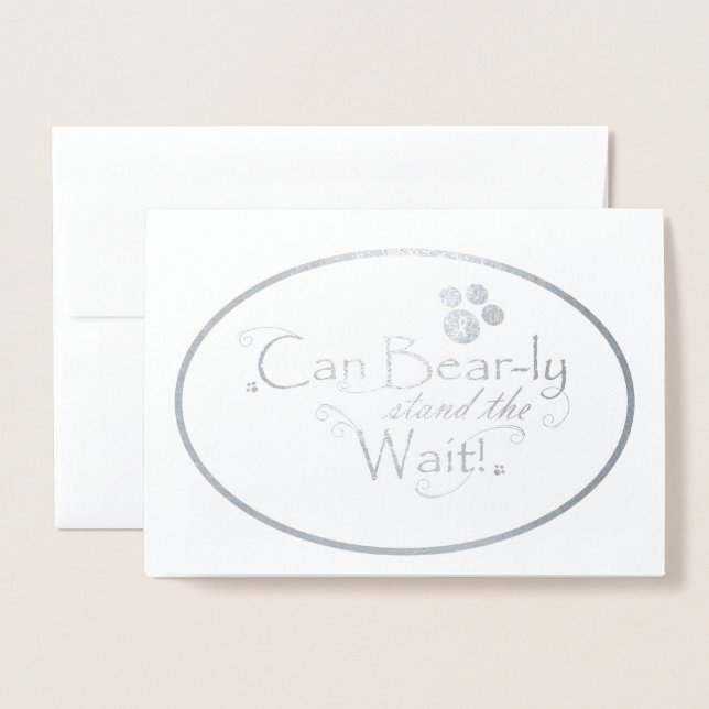 Foil Breast Cancer Christmas Card (Front With Envelope)