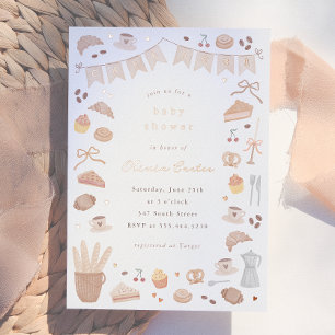 Foil Cafe Bebe Watercolor Baby Shower
