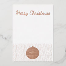 Foil Christmas Card, Ornament Design