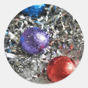 foil Christmas ornaments sticker