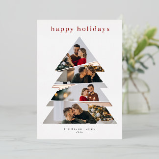 Foil Christmas Tree Holiday Card