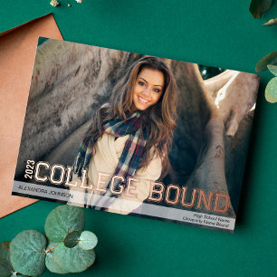 Foil College Bound High School Grad Announcement