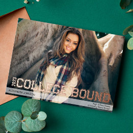 Foil College Bound High School Grad Announcement