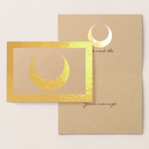 Foil Crescent Moon Foil Card