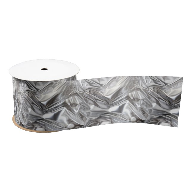 Foil Crinkle Pattern Satin Ribbon (Spool)