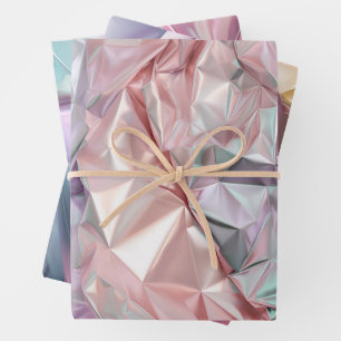 Foil Crinkle Pattern Wrapping Paper Sheet