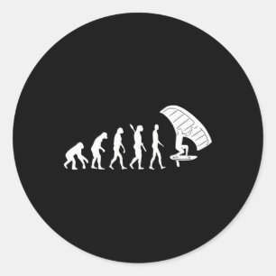Foil Evolution Foiler Efoil Electric Hydrofoil Sur Classic Round Sticker