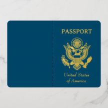 Foil Faux Passport 