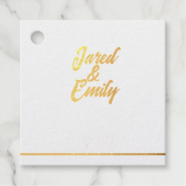 Foil Favour Tag (Front)