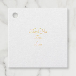 Foil Favour Tags