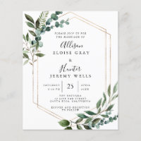Foil Frame Wedding Invitation  