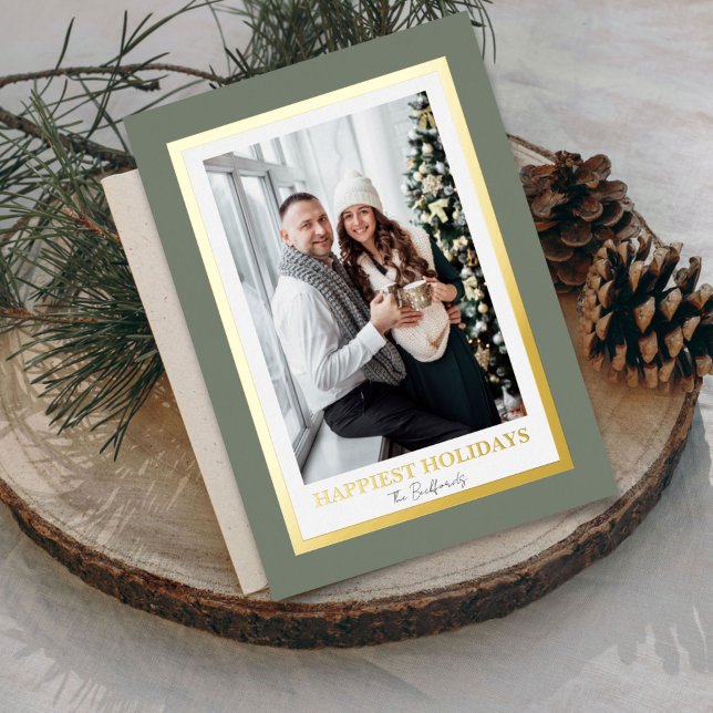Foil Framed Holiday Photo (Creator Uploaded)