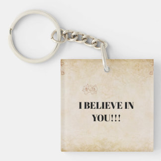 Foil Gift Tag Key Ring