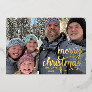 Foil Holiday Card