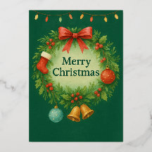 Foil Holiday Card