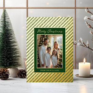 Foil Holiday Editable Christmas Cards Template    