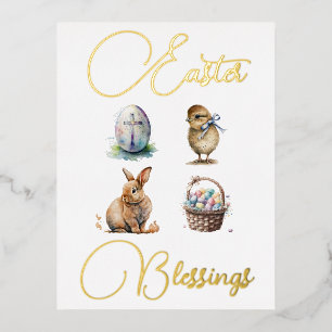 Foil Holiday Post Card