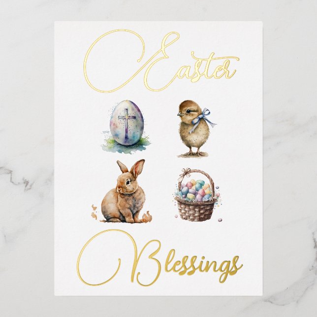 Foil Holiday Post Card (Front)