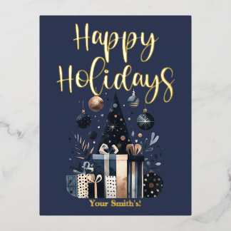 Foil Holiday Post Card