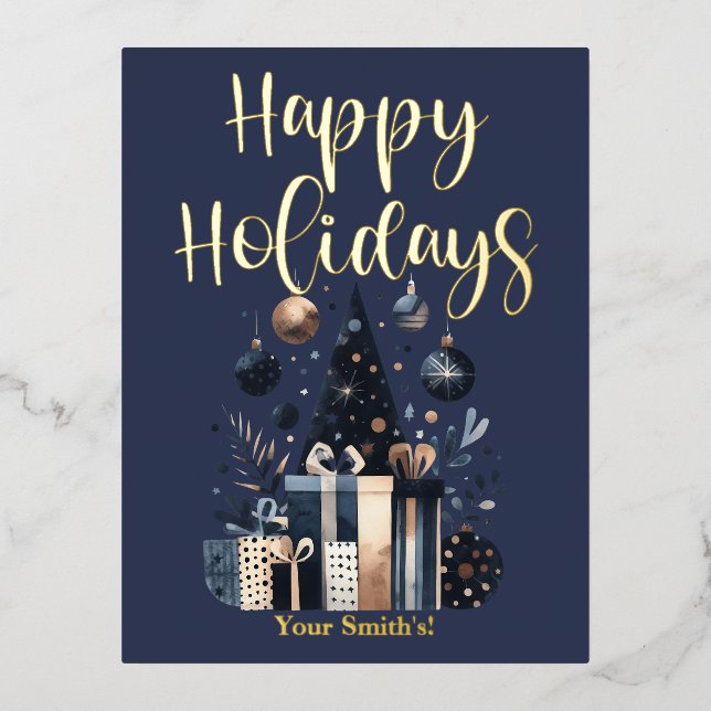 Foil Holiday Post Card (Front)