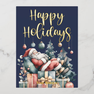 Foil Holiday Post Card