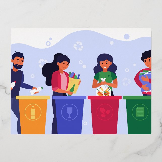 Foil Holiday Post Card (Front)