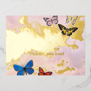 Foil Holiday Post Card