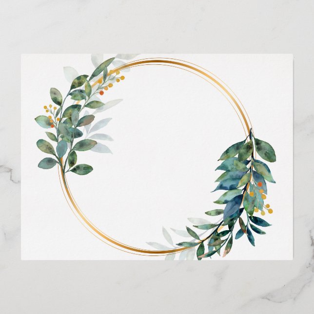 Foil Holiday Post Card (Front)