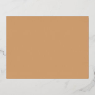 Foil Holiday Postcard – Warm Sand Minimalist