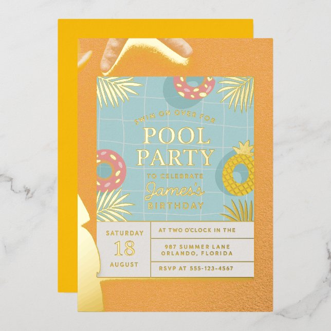 Foil Invitation (Front/Back)